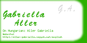 gabriella aller business card